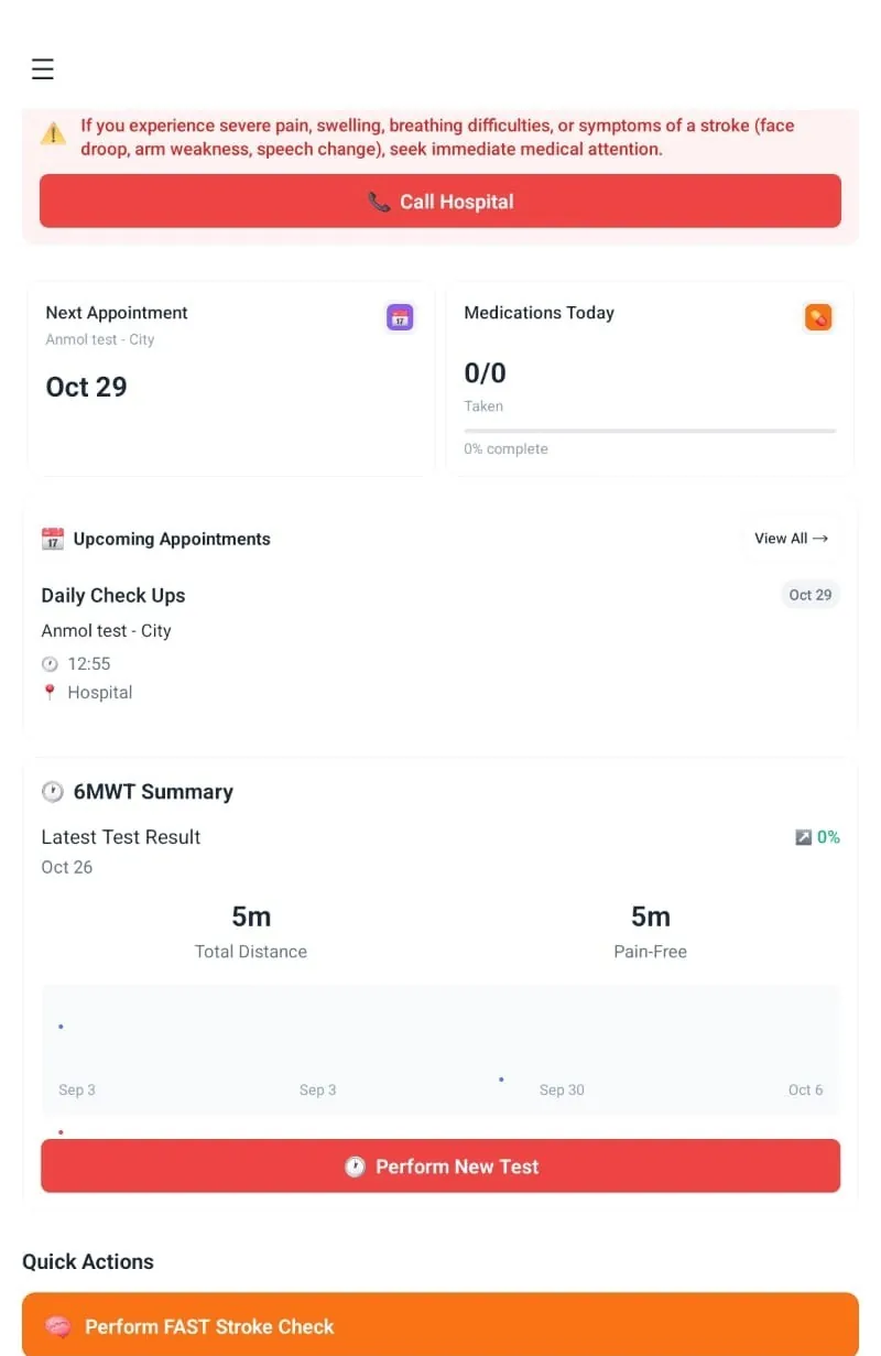 VascularCare Dashboard